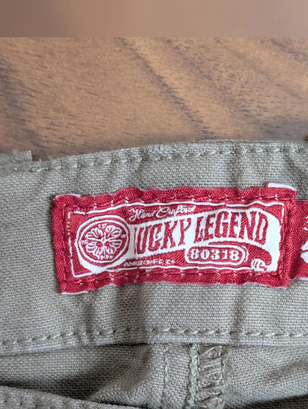 Lucky Brand Mens 32 Military Green Cargo RMen's Patchwork Cargo Pants - Olive - Picture 13 of 16